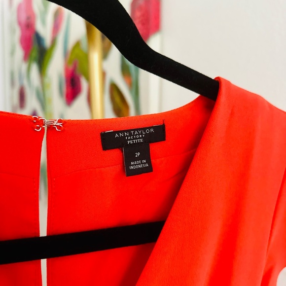 Ann Taylor Factory Flutter Sleeve Romper - Picture 3 of 5